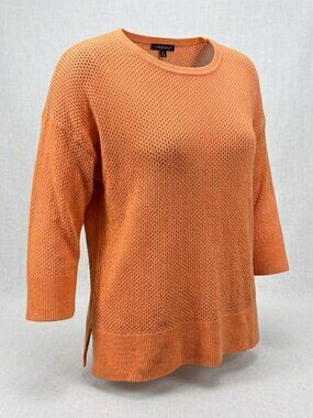 Cable & Gauge Open Knit Mesh Sweater- Size L - EUC